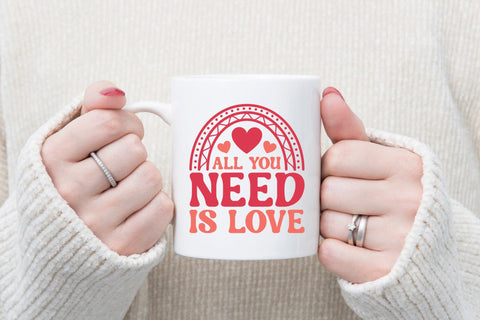 All You Need is Love - Retro Valentine's Day SVG SVG CraftLabSVG 