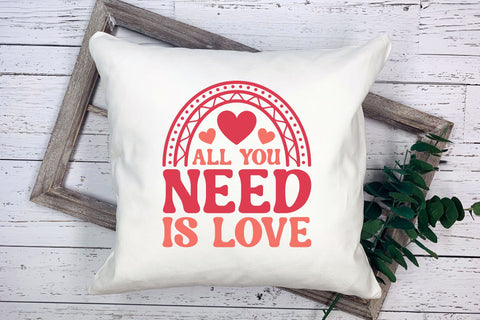 All You Need is Love - Retro Valentine's Day SVG SVG CraftLabSVG 