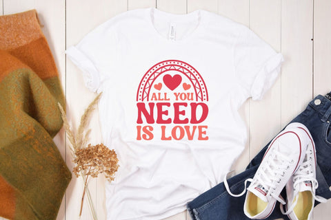 All You Need is Love - Retro Valentine's Day SVG SVG CraftLabSVG 