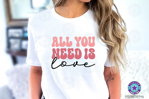 All you need is love, Valentine's T-shirt, valentine's SVG, Valentine Quote Svg Design SVG FiveStarCrafting 