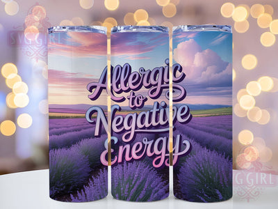 Allergic Negative 20oz Tumbler, Affirmation Tumbler, Motivational Wrap, Positive Quote PNG, Sublimation Design, 20oz Tumbler Wrap, Inspirational Cup Design Sublimation SvggirlplusArt 