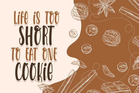 Almond Biscuits Font Dm Letter Studio 