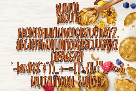 Almond Biscuits Font Dm Letter Studio 