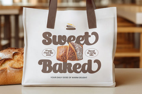 Almond Bread - Bold Script Font Font Mozarella 