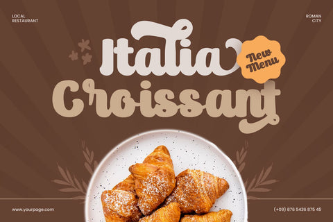 Almond Bread - Bold Script Font Font Mozarella 