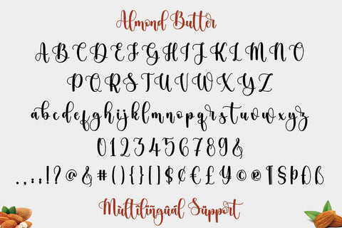 Almond Butter Font Mozarella 