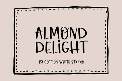 Almond Delight Font Cotton White Studio 