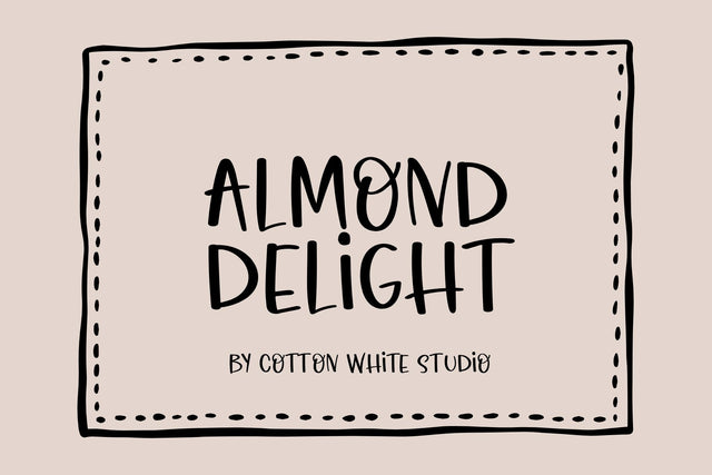 Almond Delight Font Cotton White Studio 