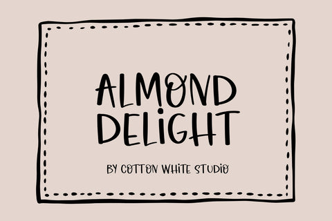 Almond Delight Font Cotton White Studio 