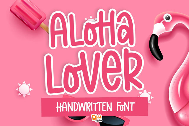 Aloha Lover Font Font Dm Letter Studio 