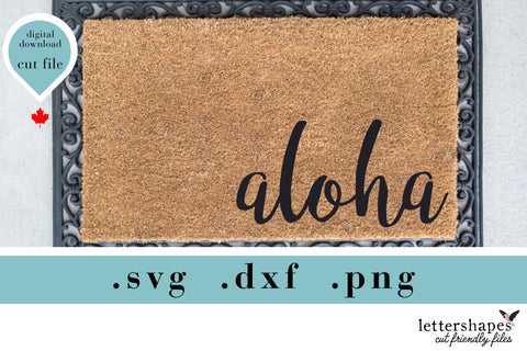 Aloha SVG Cut File - Hawaiian Summer SVG SVG Lettershapes 