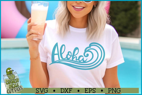 Aloha Wave SVG File SVG Crunchy Pickle 