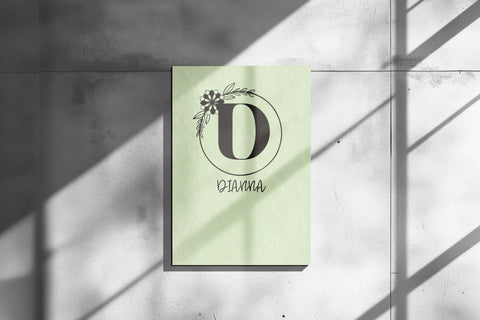 Alora Monogram Font Dm Letter Studio 