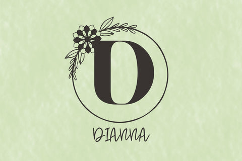 Alora Monogram Font Dm Letter Studio 