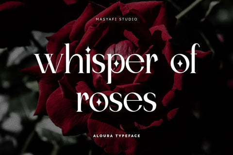 Aloura - Luxury Logo Font Font Masyafi Studio 