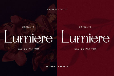 Aloura - Luxury Logo Font Font Masyafi Studio 