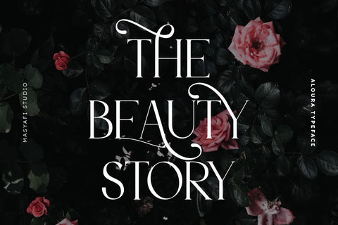 Aloura - Luxury Logo Font Font Masyafi Studio 