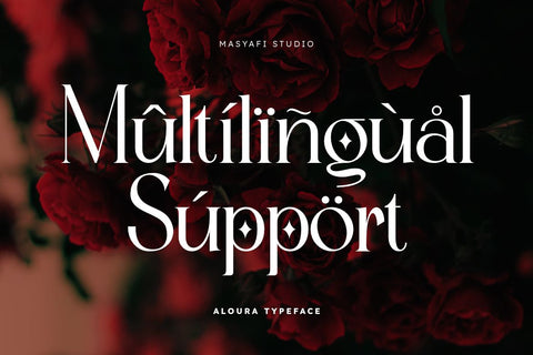 Aloura - Luxury Logo Font Font Masyafi Studio 