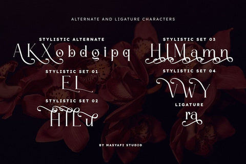 Aloura - Luxury Logo Font Font Masyafi Studio 