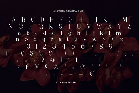 Aloura - Luxury Logo Font Font Masyafi Studio 