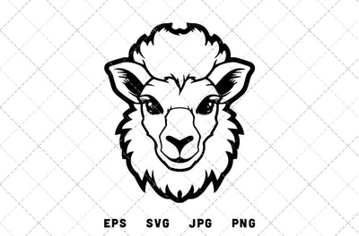Alpaca Mascot Graphics - JPG, SVG, PNG, EPS - Digital Download with Commercial License for Cricut, Silhouette, Scan N Cut Crafting SVG Loveleen Kaur 