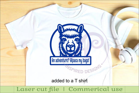 Alpaca theme name wall art sign, SVG personalized laser cut SVG APInspireddesigns 