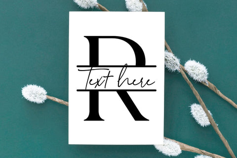 Alphabet Border Monogram Bundle SVG RFCreative 