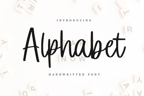 Alphabet Font Chamsae Studio 
