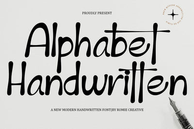 Alphabet Handwritten Font RomieStudio 
