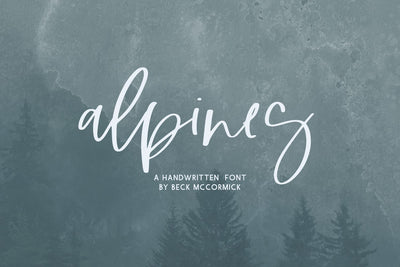 Alpines Script Font Beck McCormick 
