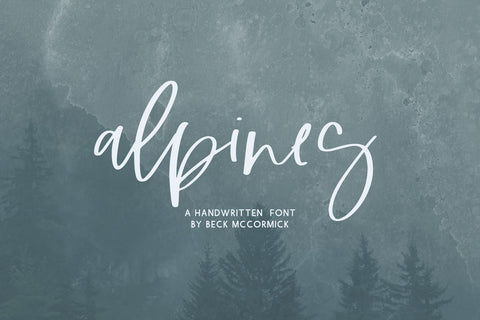 Alpines Script Font Beck McCormick 