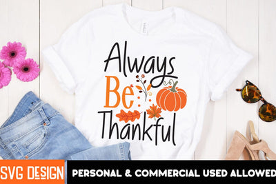 Always Be Thankful SVG Cut File SVG BlackCatsMedia 