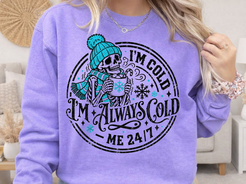 Always Cold Winter Skeleton PNG SVG DesignDestine 