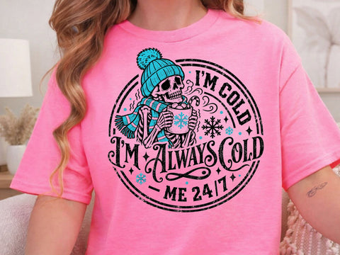 Always Cold Winter Skeleton PNG SVG DesignDestine 