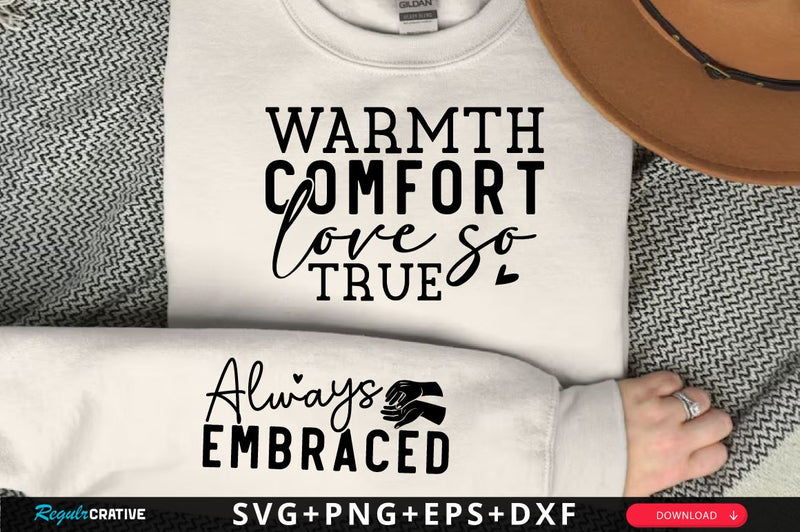 Always Embraced Sleeve SVG Design, Inspirational sleeve SVG, Motivational Sleeve SVG Design, Positive Sleeve SVG SVG Regulrcrative 