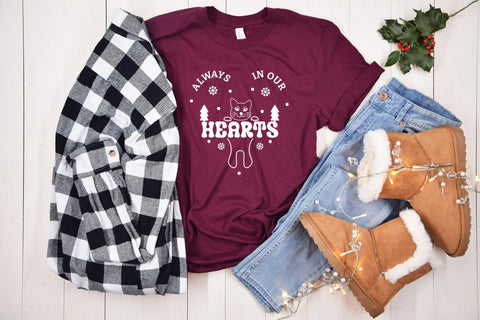 Always in Our Hearts, Christmas Cat SVG SVG CraftLabSVG 