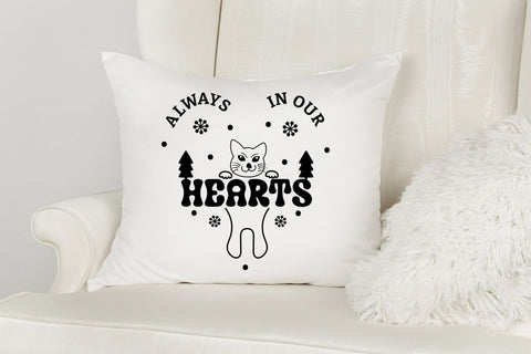 Always in Our Hearts, Christmas Cat SVG SVG CraftLabSVG 