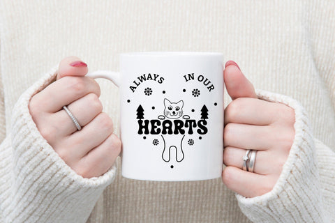Always in Our Hearts, Christmas Cat SVG SVG CraftLabSVG 