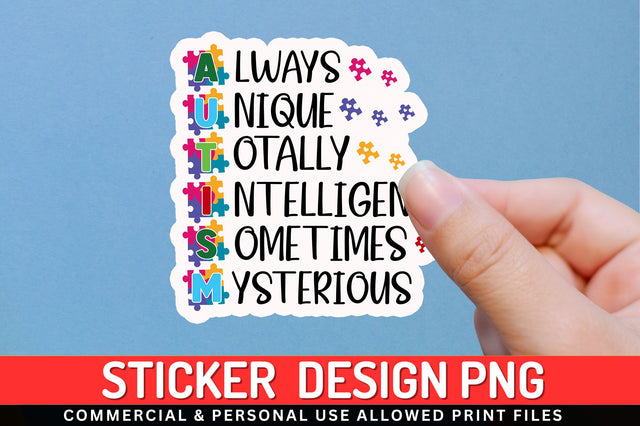 Always unique Sticker Design Sublimation Regulrcrative 