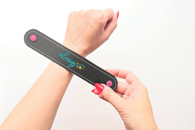Always with Stars Bracelet Wristband ITH Applique Embroidery Embroidery/Applique DESIGNS Designed by Geeks 
