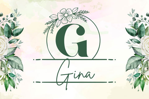 Alyssum Line Monogram Font Dm Letter Studio 