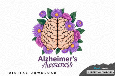 Alzheimer's awareness brain design Sublimation Regulrcrative 