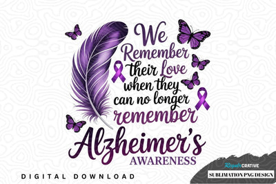 Alzheimer's awareness sublimation png design Sublimation Regulrcrative 