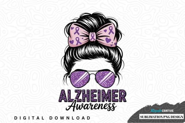 Alzheimer's awareness sublimation png design Sublimation Regulrcrative 