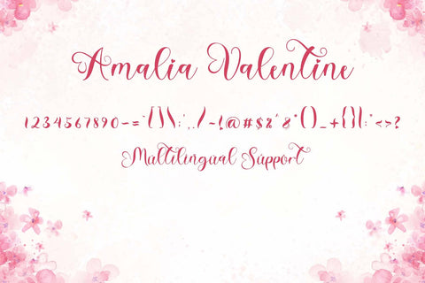 Amalia Valentine Font Prasetya Letter 