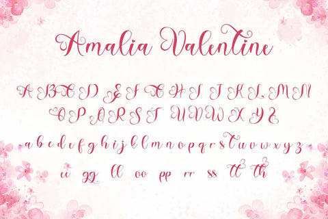 Amalia Valentine Font Prasetya Letter 