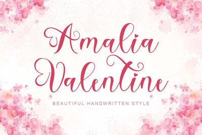 Amalia Valentine Font Prasetya Letter 