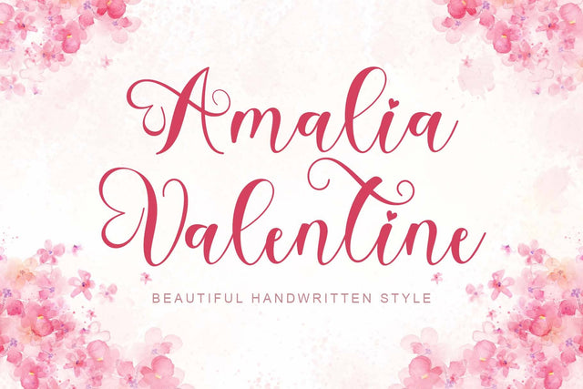 Amalia Valentine Font Prasetya Letter 