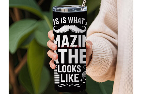 Amazing Father 20oz Tumbler Wrap Sublimation DesignSVG 