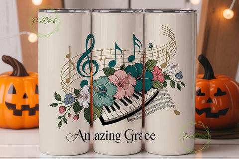 Amazing Grace 20oz Tumbler Wrap Sublimation PixelChick 